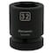 Dynamic 1" Drive Standard Socket, Black Phosphate, Tools 32MM X 1" Drive, 6 Point Standard Length D025032 - alternate 3